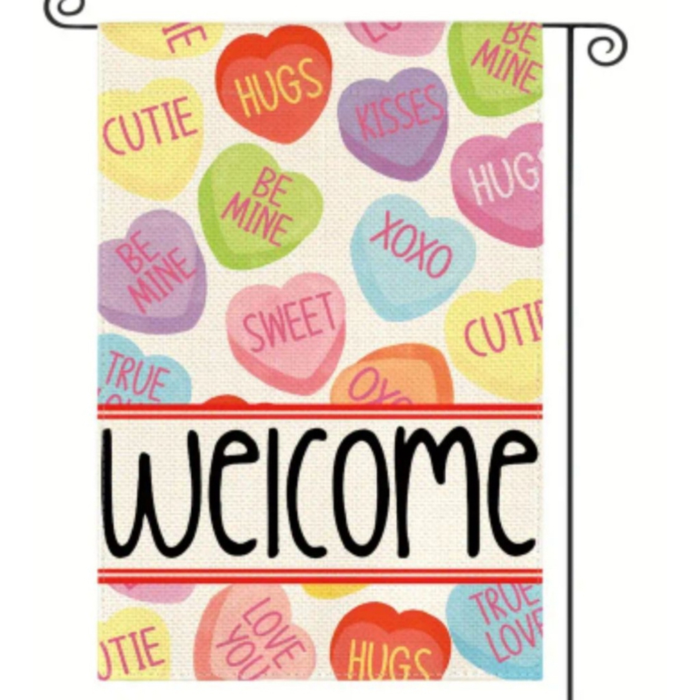 Garden Flag Beige Multi-color 11.8 in x 17.7 in